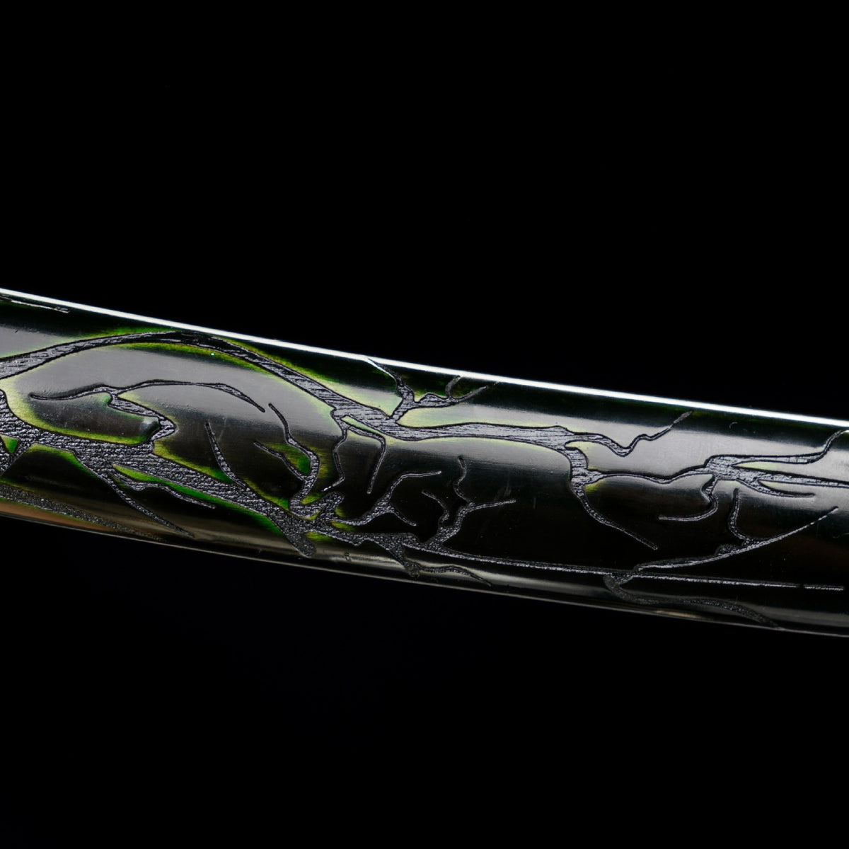 Japanese Hand-Painted Folding Knife ("Humu" Tiger Eye Edition)  Patented Design | Customizable Gift Knife