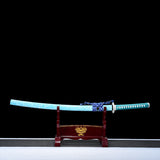 Japanese Hand-Painted Folding Knife (Sky Blue Edition)  Patented Design | Customizable Gift Knife