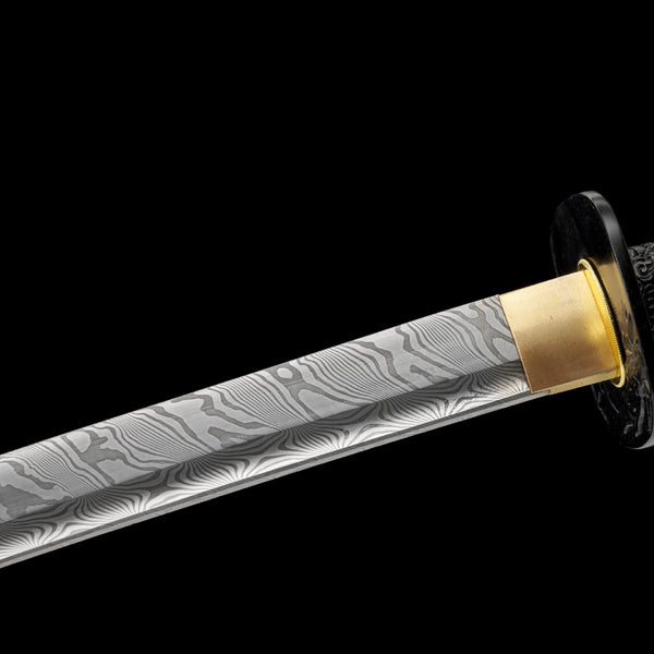 Japanese Hand-Painted Folding Knife (Black Edition)  Patented Design | Customizable Gift Knife