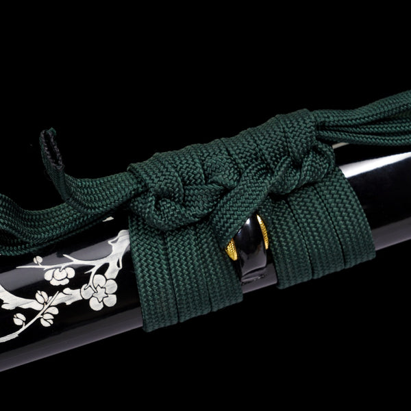 Japanese Hand-Painted Folding Knife ("Momei" Ink Plum Edition)  Patented Design | Customizable Gift Knife