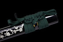 Japanese Hand-Painted Folding Knife ("Momei" Ink Plum Edition)  Patented Design | Customizable Gift Knife