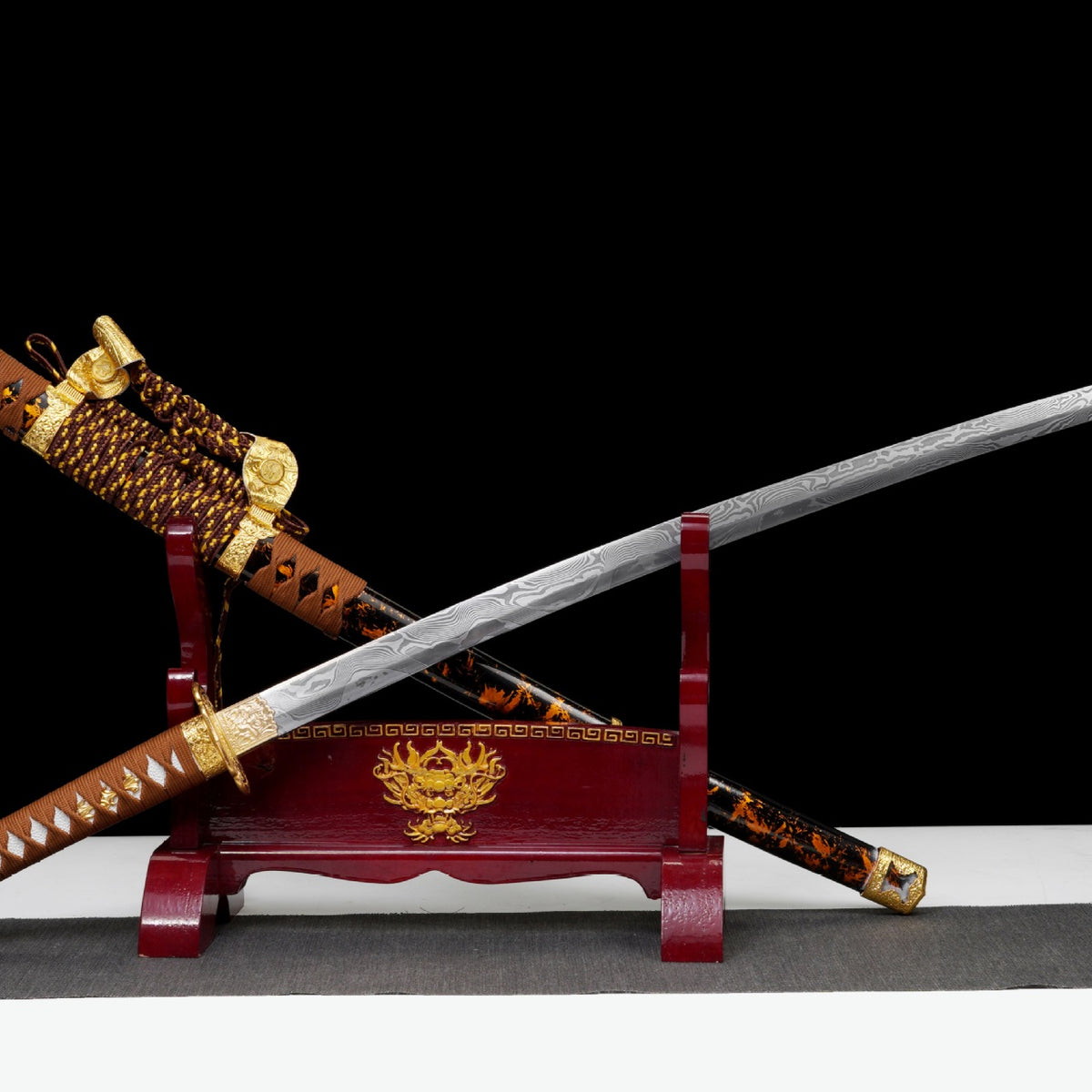 Japanese Hand-Painted Folding Knife ("Jinxiu" Gold-Embroidery Edition)  Patented Design | Customizable Gift Knife