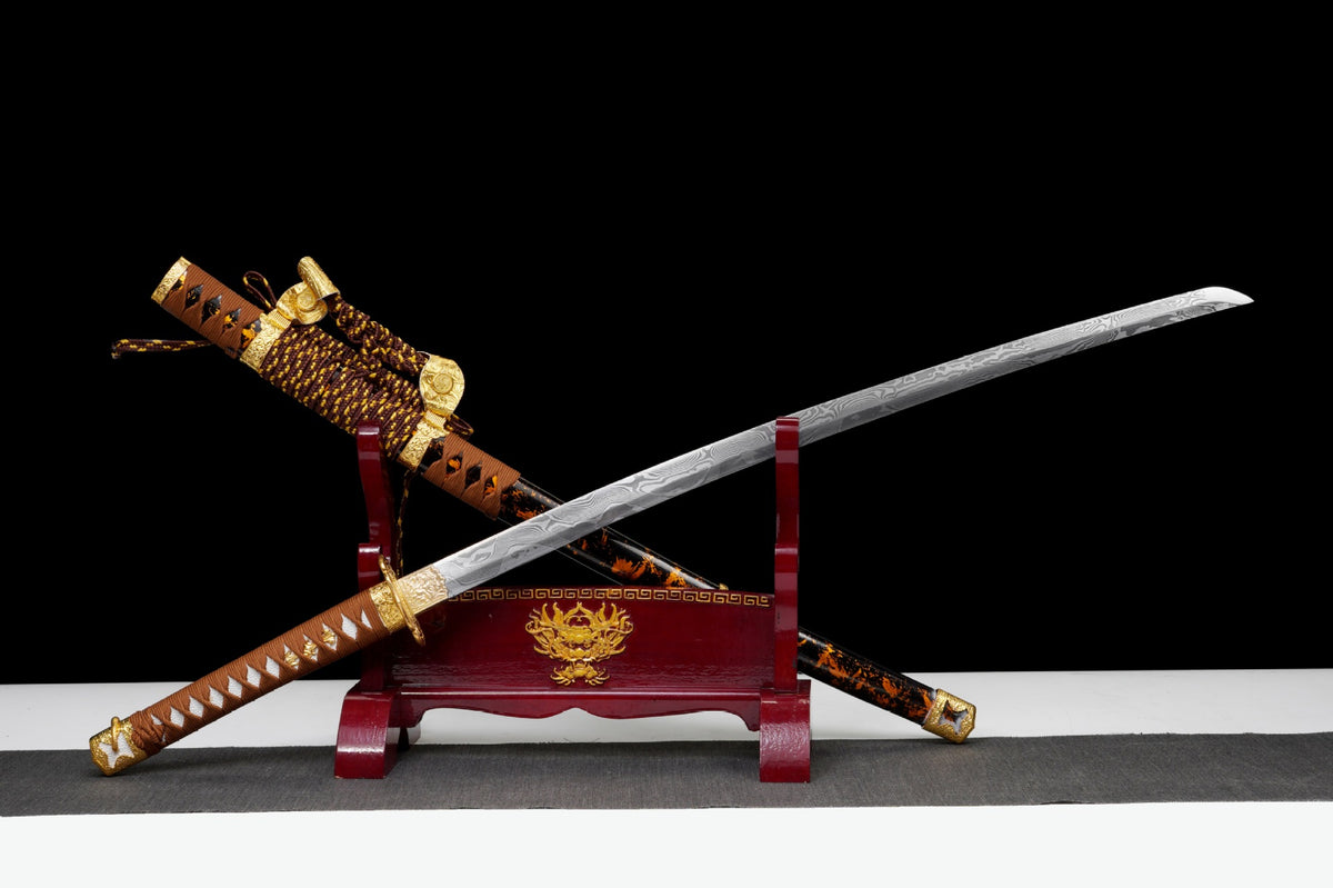 Japanese Hand-Painted Folding Knife ("Jinxiu" Gold-Embroidery Edition)  Patented Design | Customizable Gift Knife