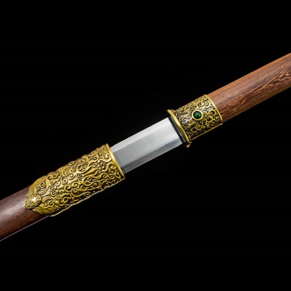 Hand-Forged High-Manganese Steel Tang Dynasty Sword  "Fire Dragon" | Chinese Style | Two Packaging Options | Personal Gift for All Occasions & Relationships