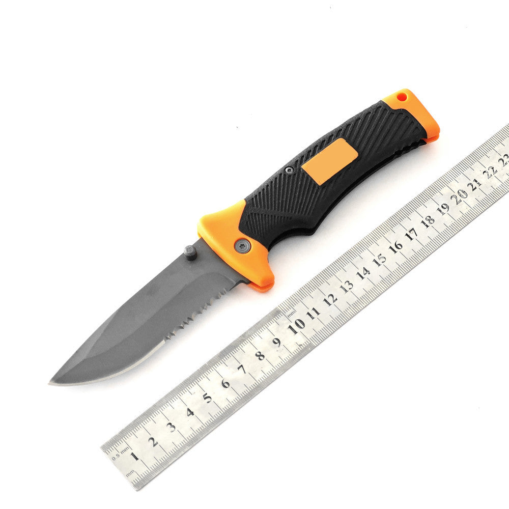 440C Stainless Steel Folding Knife  9.5cm Blade | 60° Tip | Injection-Molded Handle | Color Box Packaging