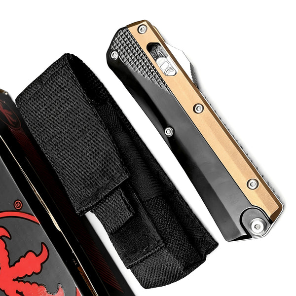 Zinc Alloy Handle Folding Knife  9.5cm Blade | 60° Tip | 108cm Handle | Color Box Packaging