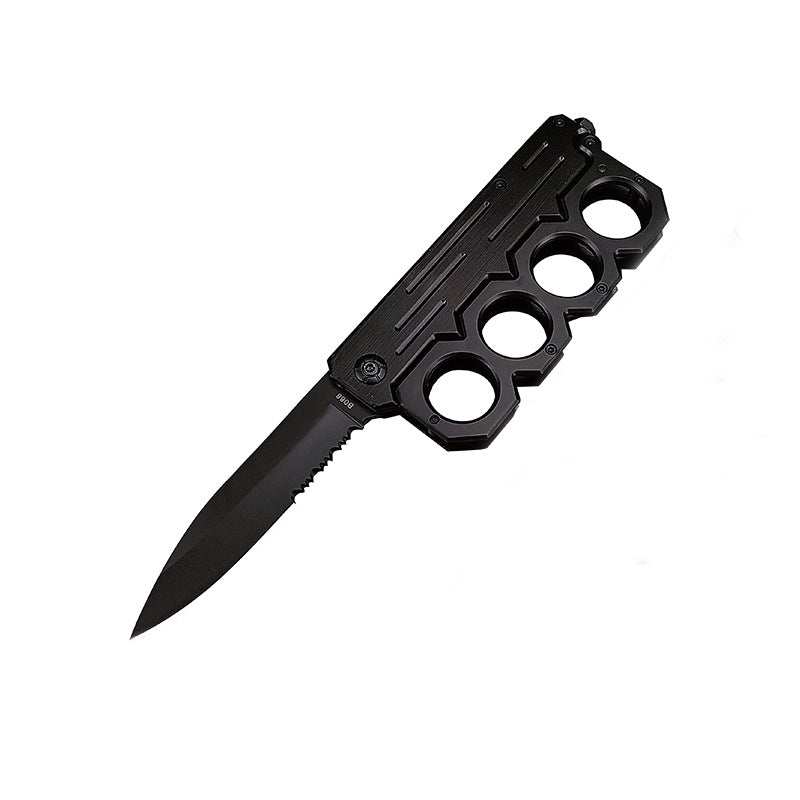 New Mecha-Style Knuckle Guard Folding Tool – High Hardness Stainless Steel, Multi-Function Outdoor Gear (Unsharpened)