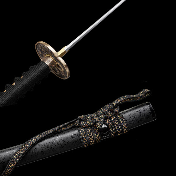 Japanese Hand-Painted Folding Knife ("Shimo" Ink-Etch Edition)  Patented Design | Customizable Gift Knife