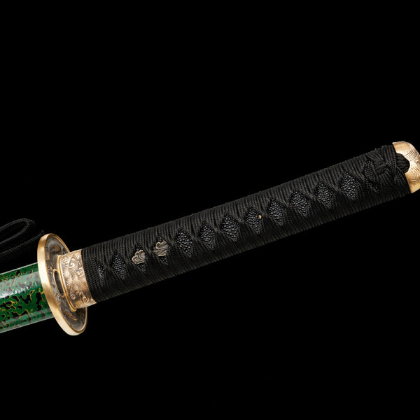 Japanese Hand-Painted Folding Knife (Jade Green Edition)  Patented Design | Customizable Gift Knife