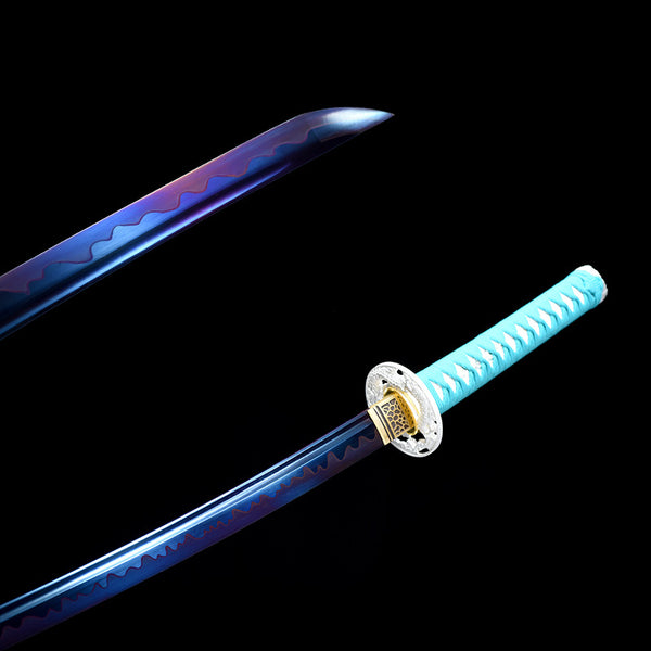 Japanese Hand-Painted Folding Knife (Sky Blue Edition)  Patented Design | Customizable Gift Knife