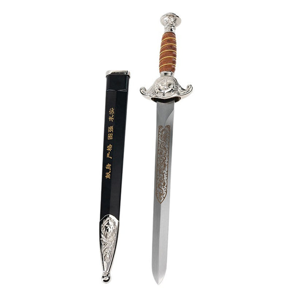 "Fire Dragon" New Chinese Style Art Collection  Dalian Navy Sword, Navy Sword, Stand | Forged & Tempered Alloy | Gift Set