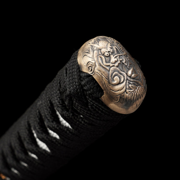 Japanese Hand-Painted Folding Knife ("Shimo" Ink-Etch Edition)  Patented Design | Customizable Gift Knife