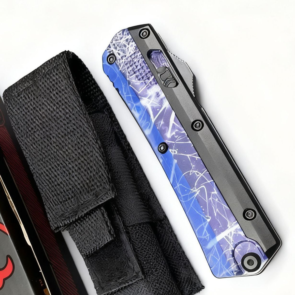 Zinc Alloy Handle Folding Knife  9.5cm Blade | 60° Tip | 108cm Handle | Color Box Packaging