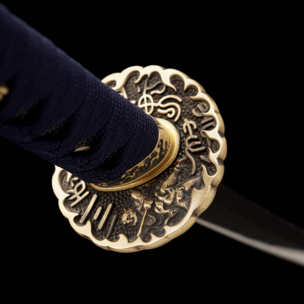 Japanese Hand-Painted Folding Knife ("Lanying" Blue Eagle Edition)  Patented Design | Customizable Gift Knife