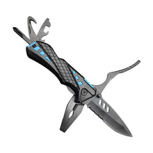 Multi-Function Folding Knife-Pliers  5-in-1 with Screwdriver Bits, 2Cr13 Steel, 11.3cm, Portable, for Outdoor Camping & Car Use