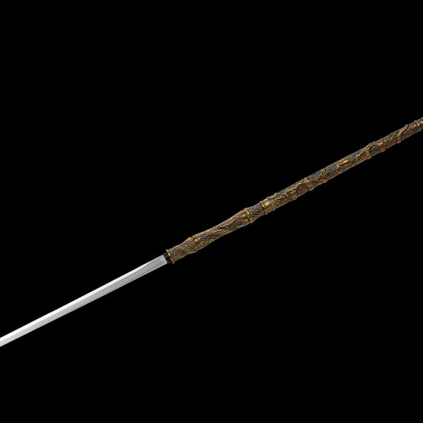 Handcrafted Walking Stick Dragon Cane (Bronze / Gray)  Patented Design | Collectible Personal Gift