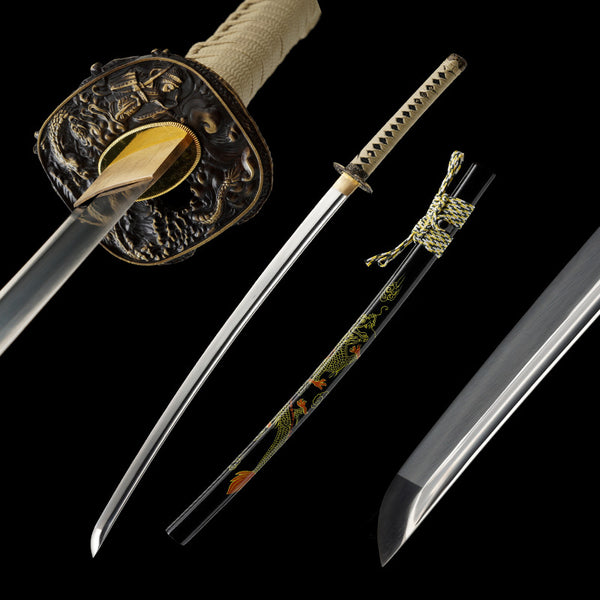 Japanese Hand-Painted Folding Knife (Yellow Edition)  Patented Design | Customizable Gift Knife