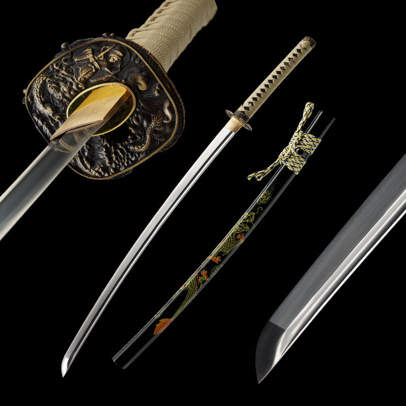 Japanese Hand-Painted Folding Knife (Yellow Edition)  Patented Design | Customizable Gift Knife