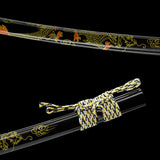 Japanese Hand-Painted Folding Knife (Yellow Edition)  Patented Design | Customizable Gift Knife