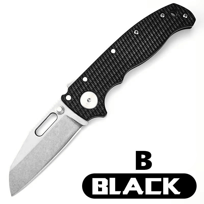 Stainless Steel Folding Knife  7.5cm Blade | 60° Tip | 108cm Handle | Box Packaging