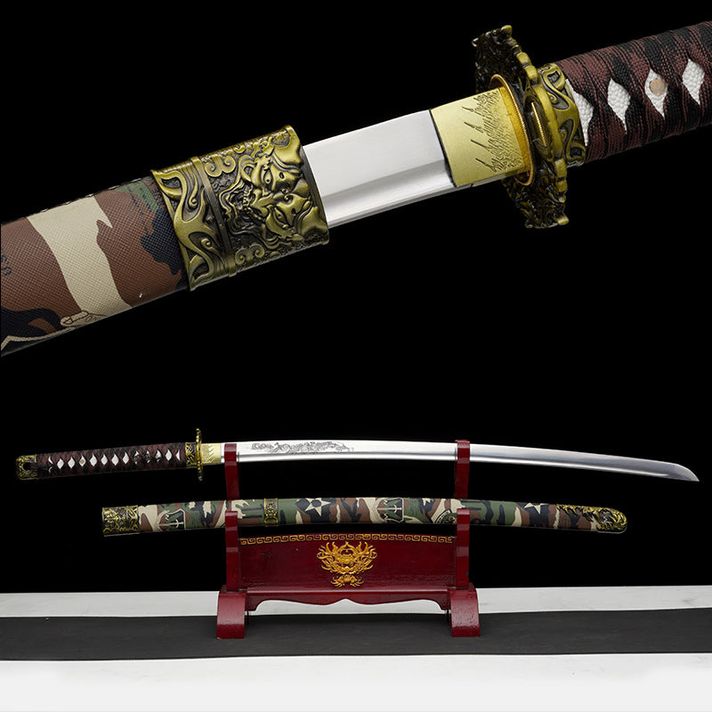 Japanese Hand-Painted Folding Knife  3-Color Series (Wine Red / Black / Military Green)  Patented Design | Customizable Gift Knife