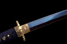 Japanese Hand-Painted Folding Knife ("Lanying" Blue Eagle Edition)  Patented Design | Customizable Gift Knife