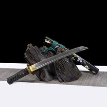 Hand-Forged Pattern Steel Art Knife  "Fire Dragon" | Chinese Style | Two Packaging Options | Personal Gift for All Occasions & Relationships