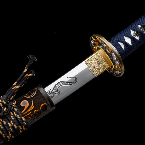 Japanese Hand-Painted Folding Knife ("Kuanglong" Fierce Dragon Edition)  Patented Design | Customizable Gift Knife
