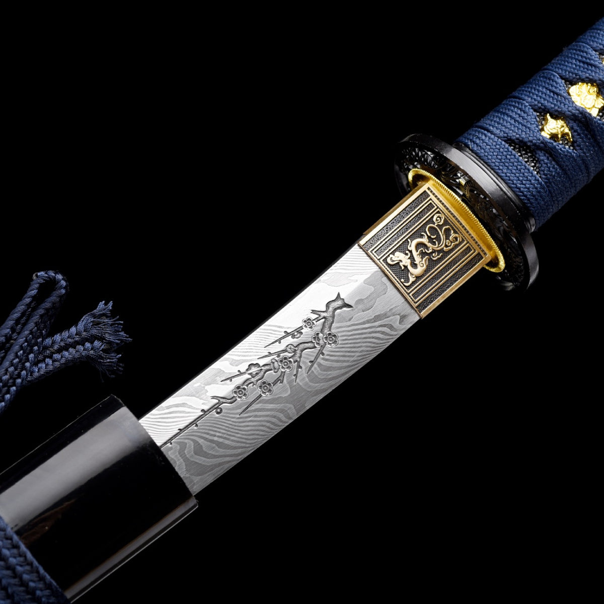 Japanese Hand-Painted Folding Knife ("Qianjiao" Deep-Sea Dragon Edition)  Patented Design | Customizable Gift Knife