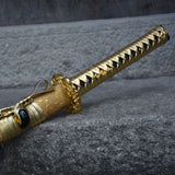 Hand-Forged Carbon Steel Gilded Sword  