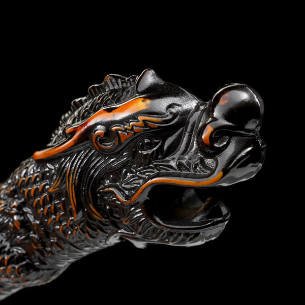 Japanese Hand-Painted Folding Knife ("Doulong" Dragon-Fighter Edition)  Patented Design | Customizable Gift Knife