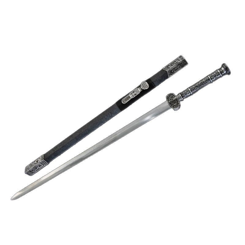 Hand-Forged Pattern Steel Four-Sided Han Sword  "Fire Dragon" | Chinese Style | Two Packaging Options | Personal Gift for All Occasions & Relationships