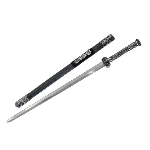 Hand-Forged Pattern Steel Four-Sided Han Sword  "Fire Dragon" | Chinese Style | Two Packaging Options | Personal Gift for All Occasions & Relationships