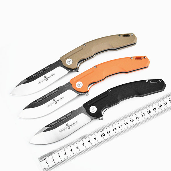 Nylon-Handled Folding Knife  9.5cm ABS Blade | 60° Tip | 106cm Handle | Box Packaging
