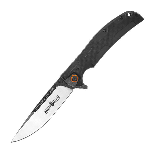 Nylon-Handled Folding Knife  9.5cm ABS Blade | 60° Tip | 106cm Handle | Box Packaging