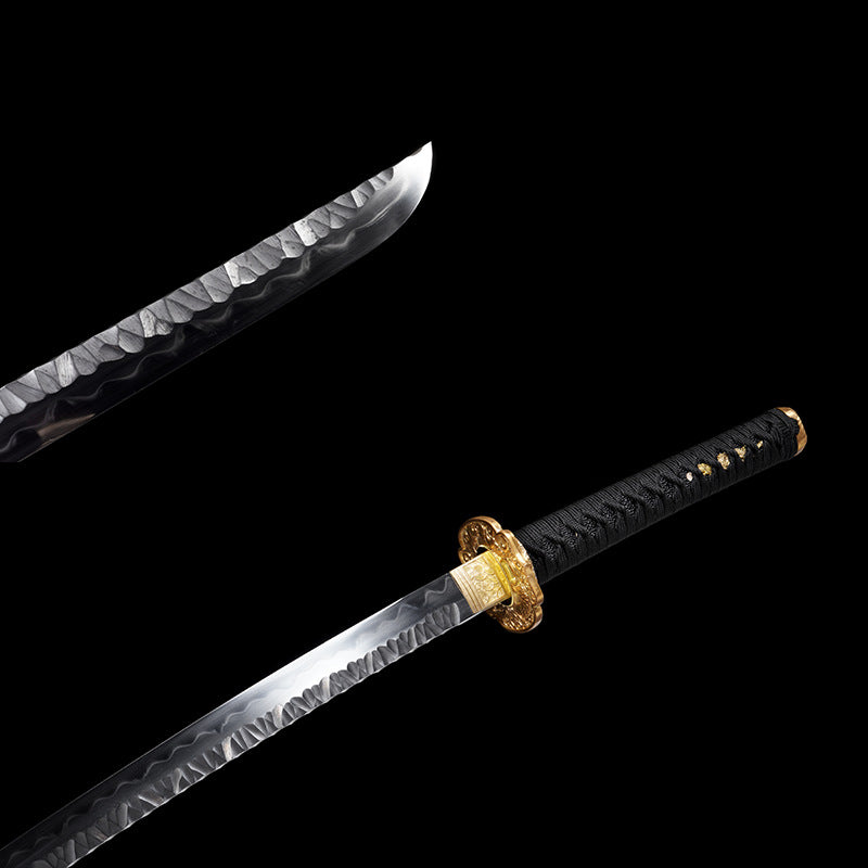 Japanese Hand-Painted Folding Knife ("Cuojin" Gold-Inlaid Edition)  Patented Design | Customizable Gift Knife