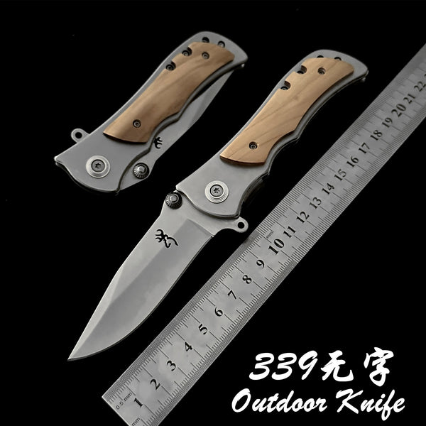 Stainless Steel Outdoor Knife  9.5cm Blade | 60° Tip | 108cm Handle | Color Box Packaging