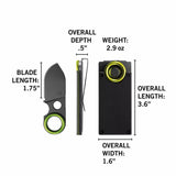 Model 680 Mini Utility Knife  3cm Blade | <60° Tip | 3cm Handle | White Box Packaging
