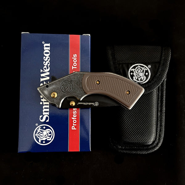 ABS-Handled Folding Knife  7cm Steel Blade | 60° Tip | 90cm Handle | Color Box Packaging