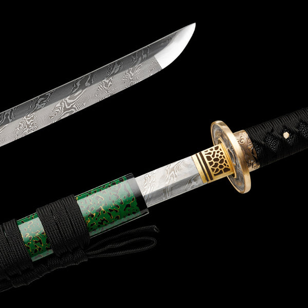 Japanese Hand-Painted Folding Knife (Jade Green Edition)  Patented Design | Customizable Gift Knife