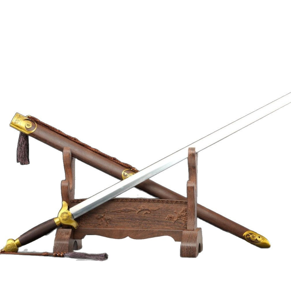 Chinese Style Metal Decorative Sword  "Fire Dragon" | Carved | Two Packaging Options | Gift Item