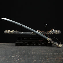 Hand-Forged Pattern Steel Sword  "Fire Dragon" | Traditional Chinese Style | Two Versions | Gift for All Occasions