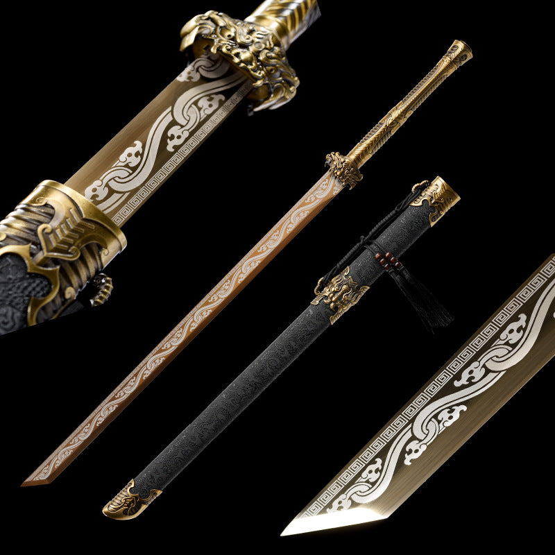 assical Hand-Painted Dragon Knife Series  4-Color Collection (Moon Dragon / Sky Dragon Slash / Black Gold Sky Dragon / Dragon Sweeps Thousand Troops)  Patented Design | Customizable Gift Knife