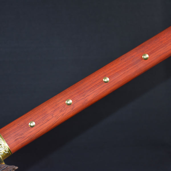 Hand-Forged High-Manganese Steel Sword  "Fire Dragon" | Customizable Gift for Father's Day, Teacher's Day & More