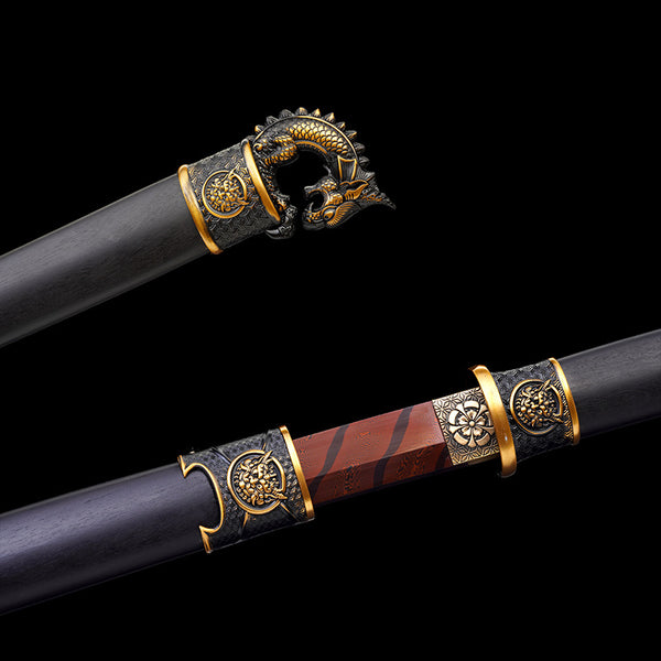 Japanese Hand-Painted Folding Knife (Black Edition)  Patented Design | Customizable Gift Knife