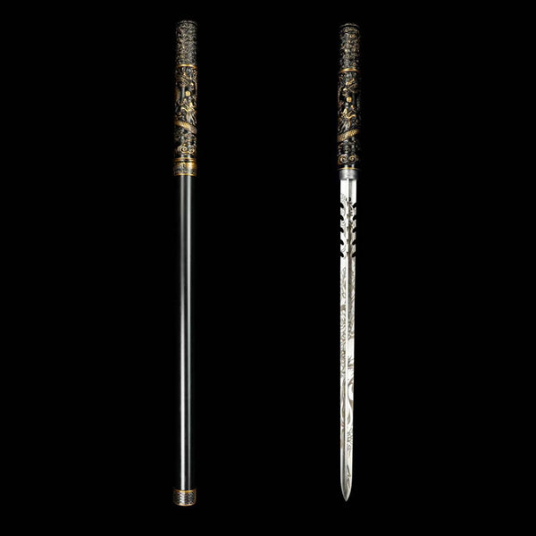 Hand-Forged High-Manganese Steel Art Knife  "Fire Dragon" | Chinese Style | Two Packaging Options | Personal Gift for All Occasions & Relationships