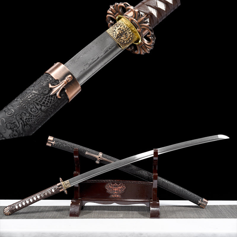 Japanese Hand-Painted Folding Knife ("Shengmo" Holy Demon Samurai Edition)  Patented Design | Customizable Gift Knife