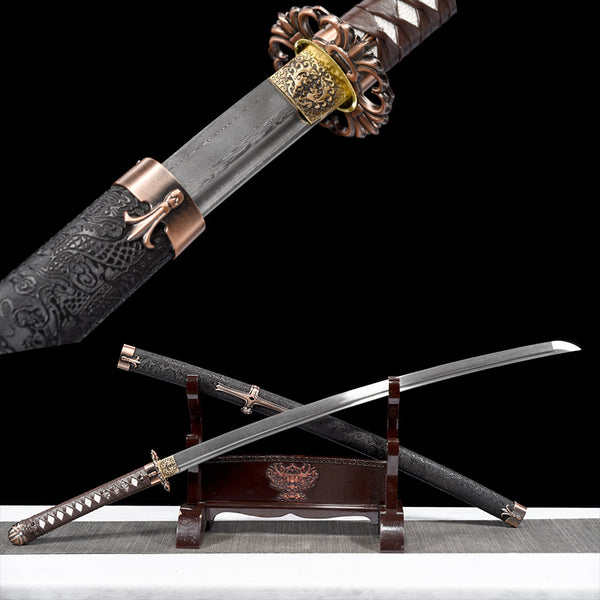 Japanese Hand-Painted Folding Knife ("Shengmo" Holy Demon Samurai Edition)  Patented Design | Customizable Gift Knife