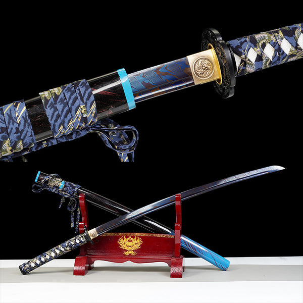 Japanese Hand-Painted Folding Knife  4-Color Series (Red Butterfly / Blue Shadow / Golden Cicada / Rainbow River)  Patented Design | Customizable Gift Knife