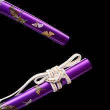 Japanese Hand-Painted Folding Knife ("Purple Butterfly" Edition)  Customizable Personal Gift